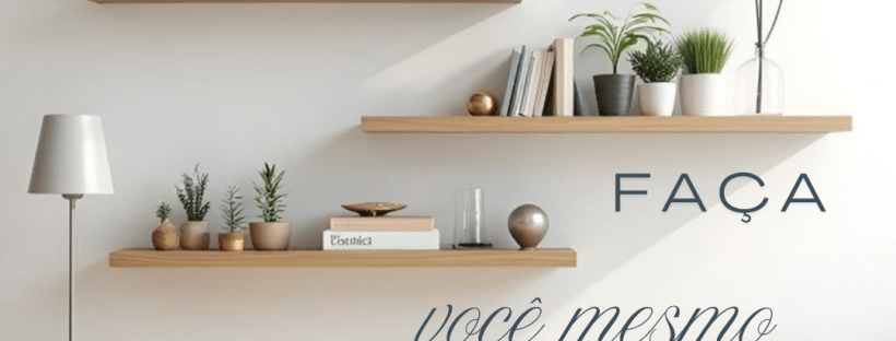 DIY prateleira flutuante decorativa - faça você mesmo passo a passo